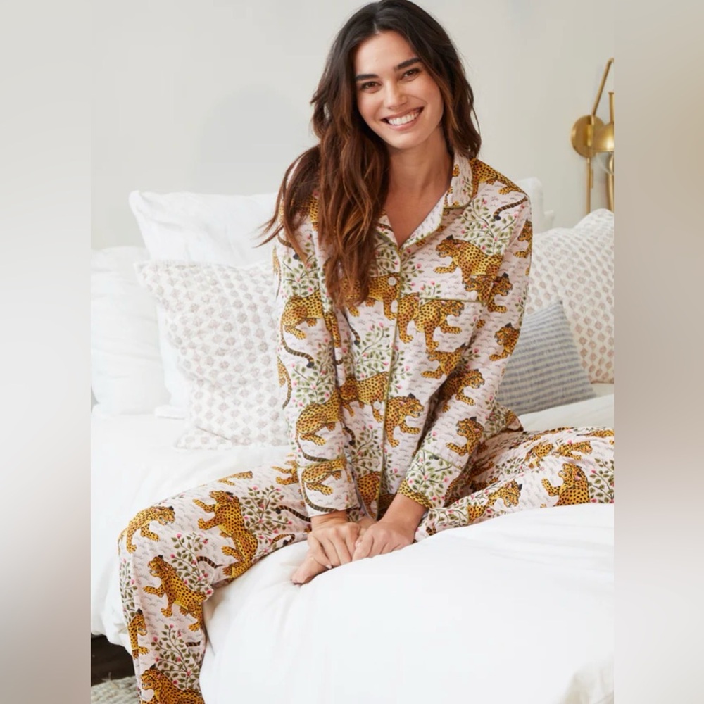 Printfresh - Long PJ Set in Bagheera Blush